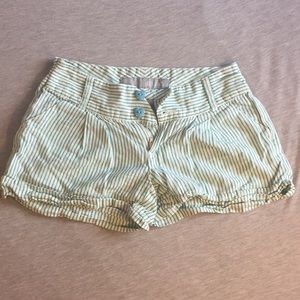 Turquoise striped shorts